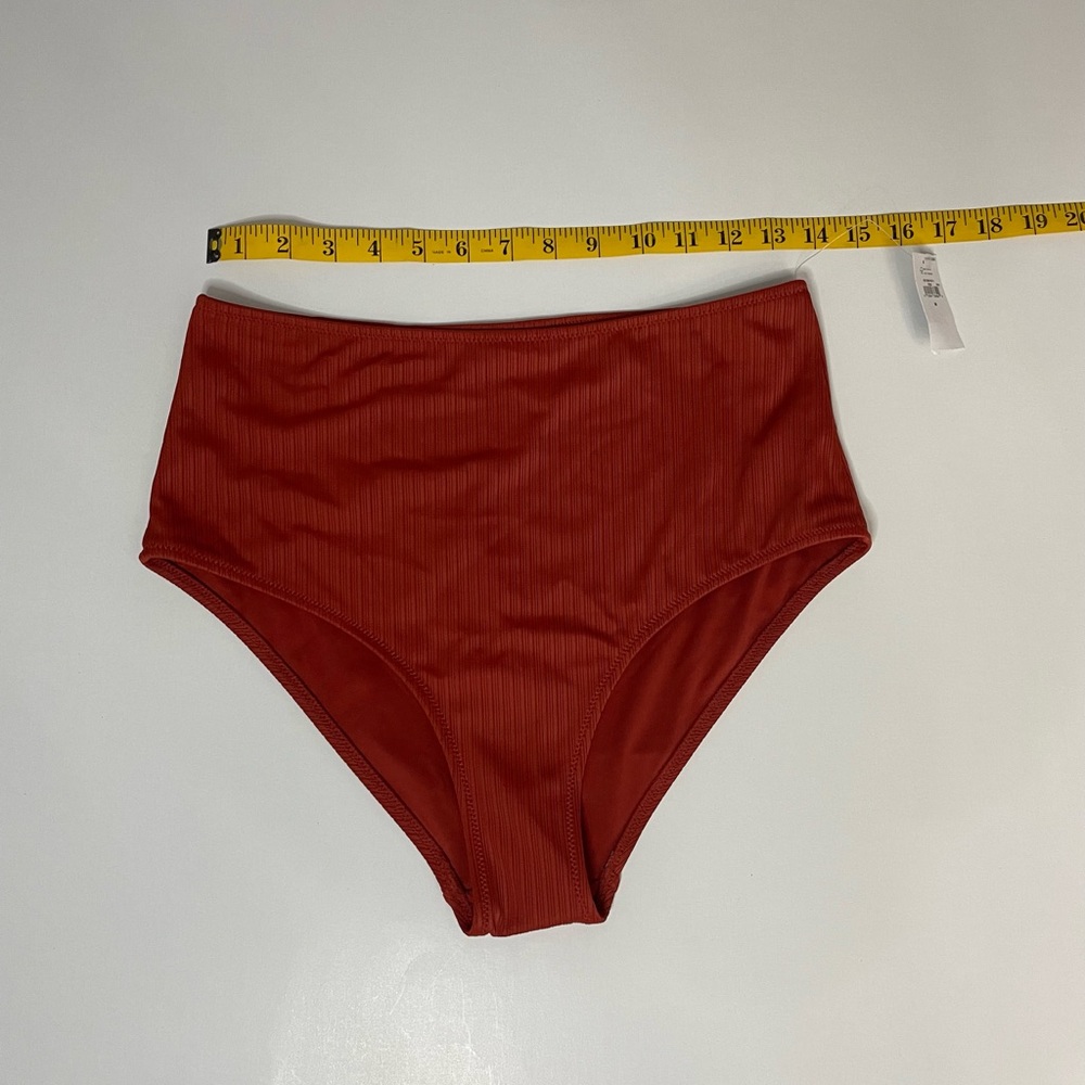 Old Navy High Waisted Textured-rib Swim Top